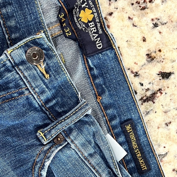 Lucky Brand Men's Straight Jeans - Blue - Picture 2 of 10